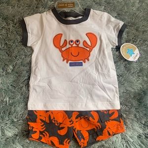 “Snappy Dresser” infant short set